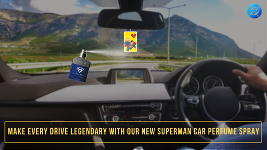 Make Every Drive Legendary with Our New Superman Car Perfume Spray