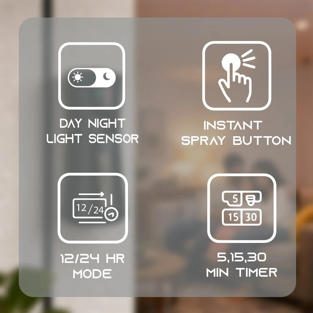 Involve Luxe Automatic Air Freshener Kit - Machine + Gravity Refill for Office