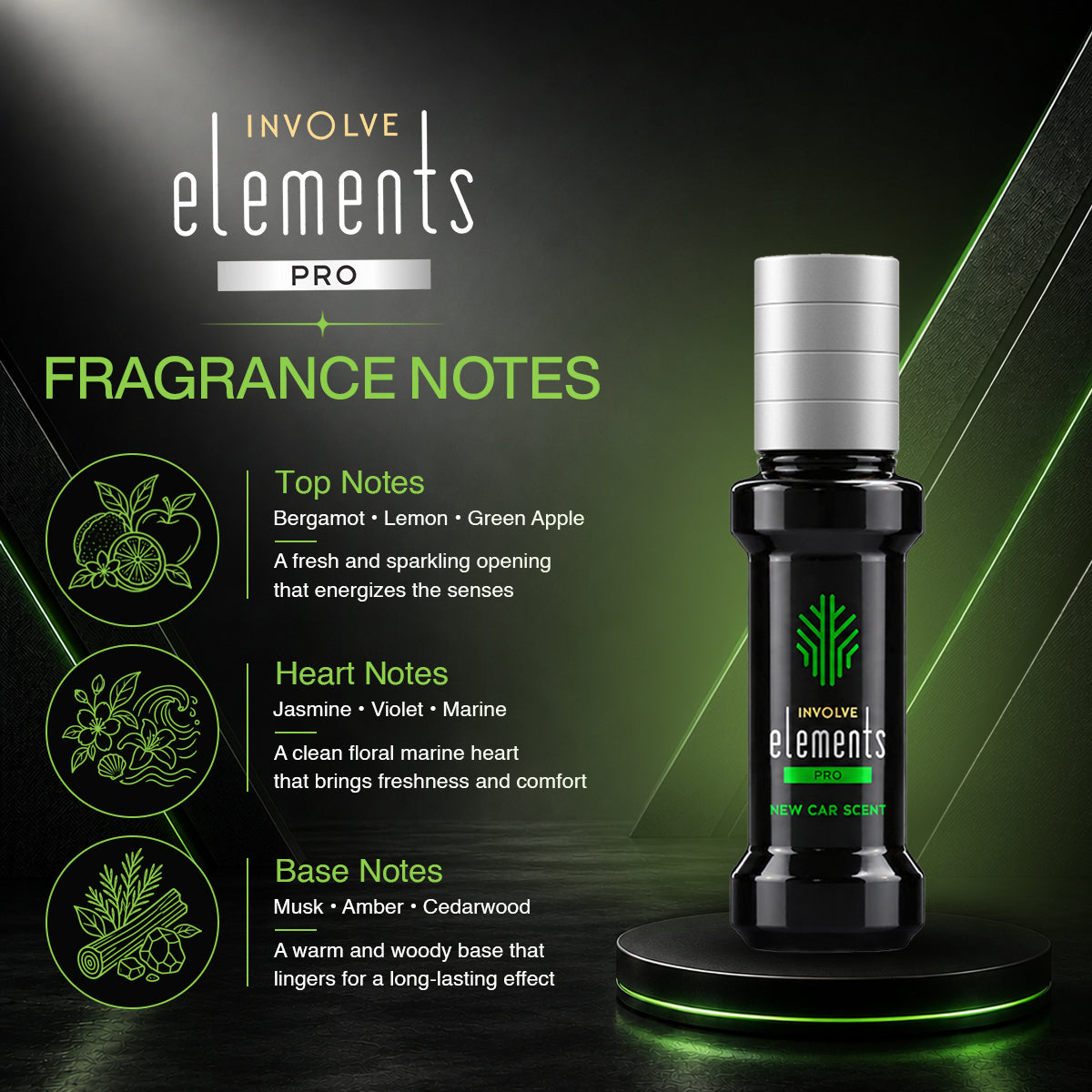Involve Elements Pro- New Car Scent Air Perfume (30ml)