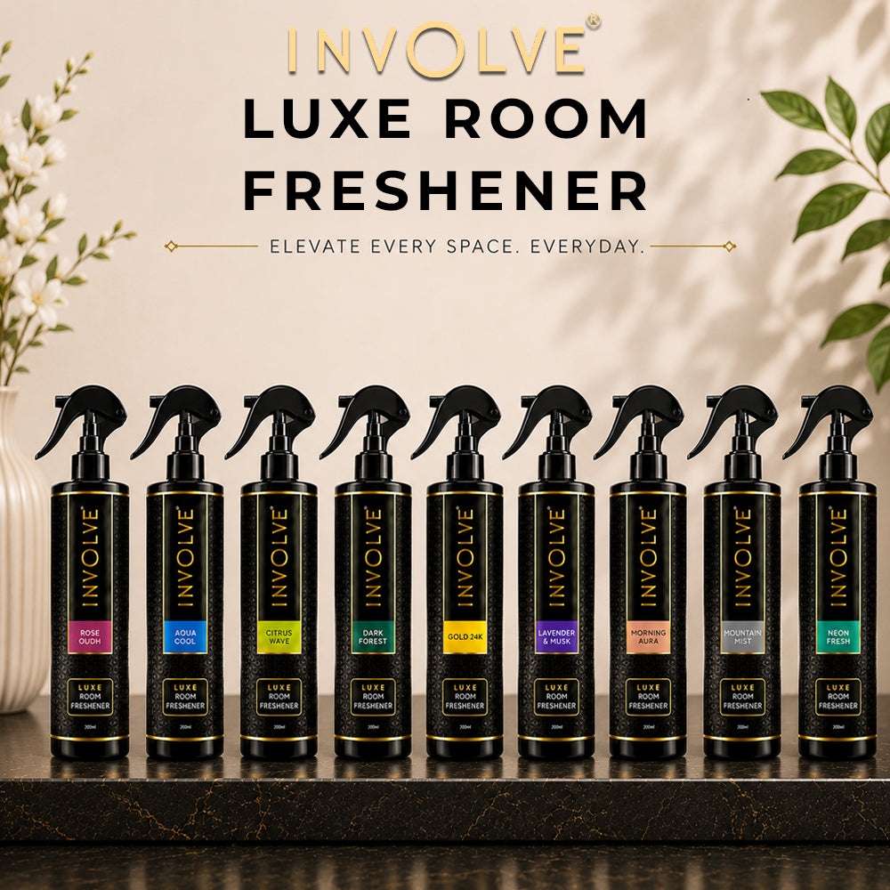 Involve Luxe Citrus Wave Room Freshener 200ml | Long Lasting Room Freshener Fresh Fragrance for Home & Office