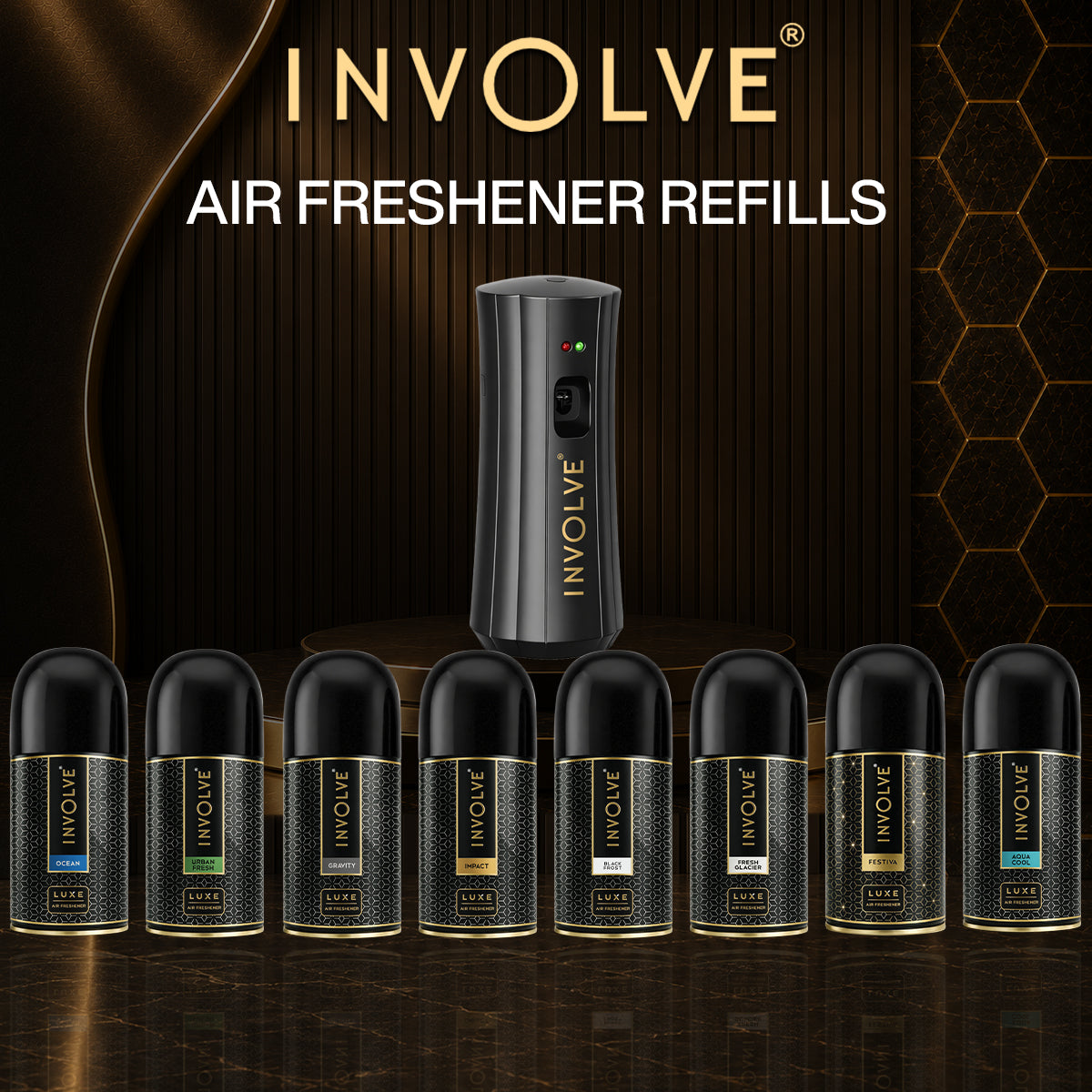 Automatic Room Freshener Spray Machine with Timer + Festiva Refill ( 225 ml )
