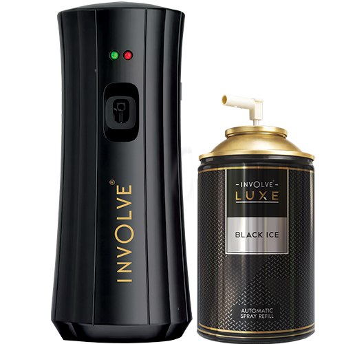 Automatic room freshener spray machine with timer + Black Ice Refill