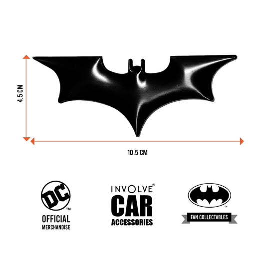 Batman 3D Car Metal Emblem Badge Black : OFFICIAL DC MERCHANDISE