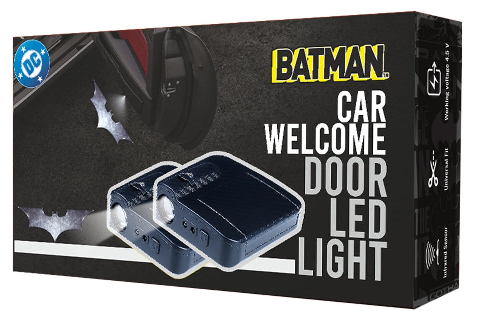 Batman Car Door Logo Projection Lamp from Warner Bros (Pack of 2) Battery Not Included: Official DC Merchandise