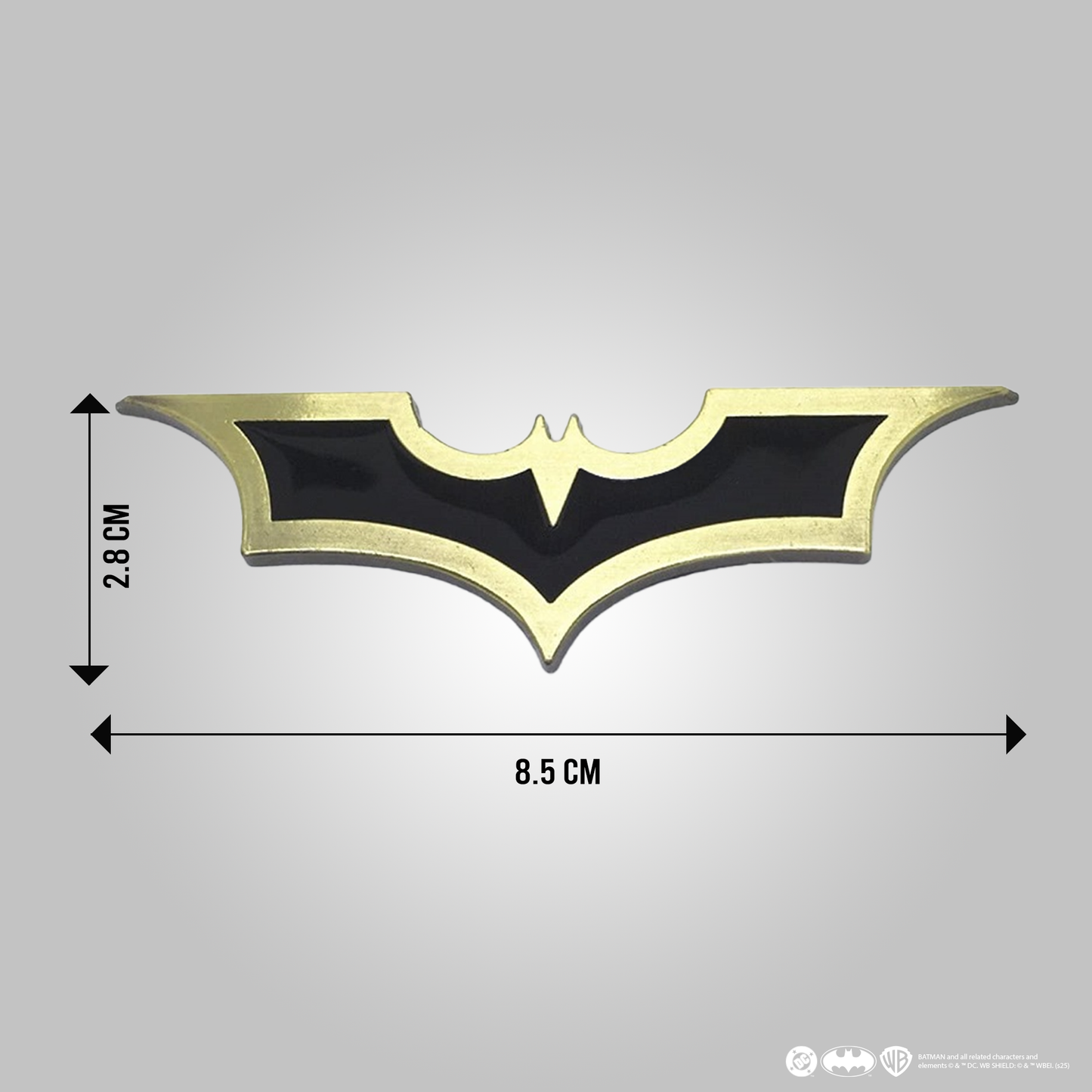 Batman 3D Metal Emblem Badge Logo for Car: OFFICIAL DC MERCHANDISE