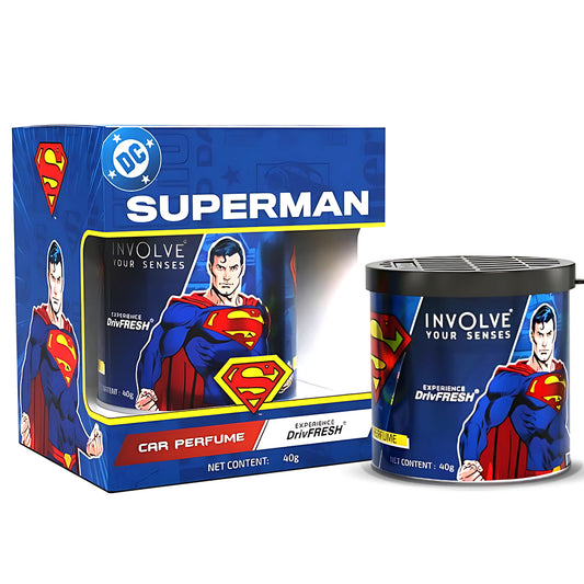 Superman Car Fragrance: Fiber Tin Can OFFICIAL DC MERCHANDISE (40 g)