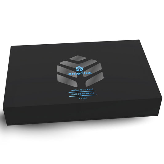 Emeritus™ Aqua Oceanic Pack of 4 | Aquatic Body Perfume Collection for Men | Long-Lasting 20ml Perfumes