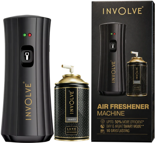 Involve Luxe Automatic Air Freshener Kit - Machine + Gravity Refill for Office