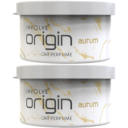 Involve Origin Aurum - Spill Proof Car Air Freshener Perfume (Pack of 2) (80g)