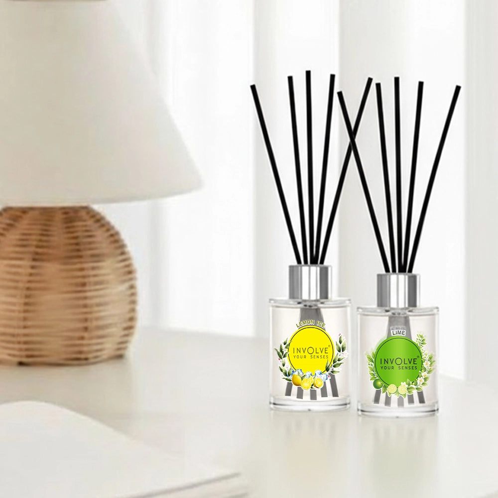 Involve Pura Reed Diffuser Set- Lemon Ice & Lime (120 ml)