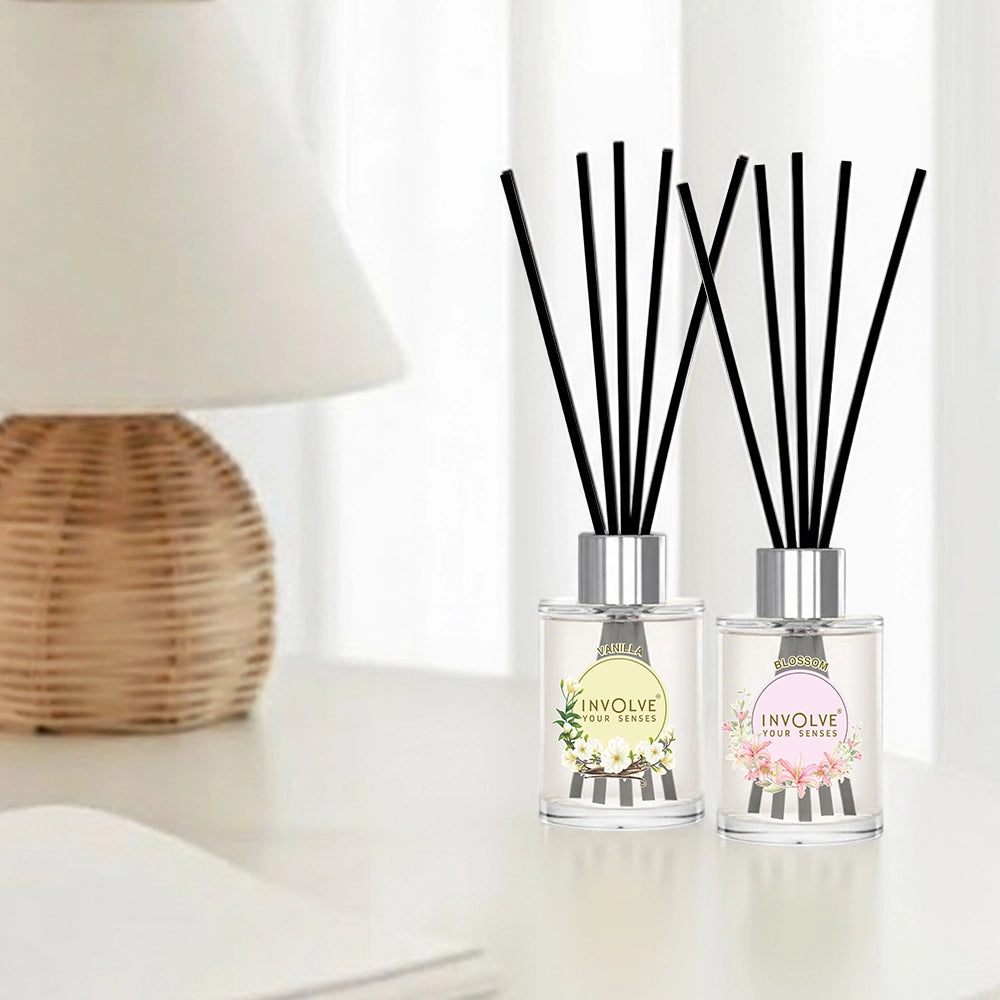 Involve Pura Reed Diffuser Set- Vanilla & Blossom (120 ml)