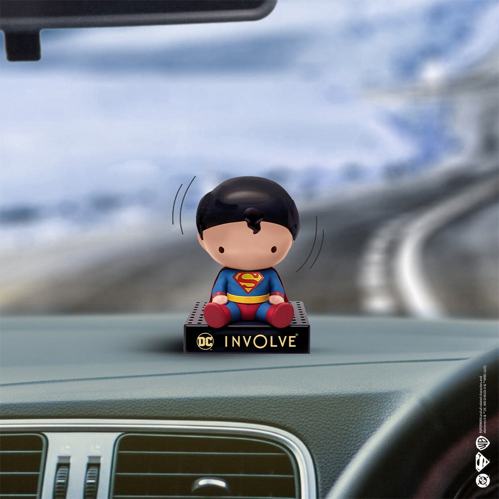 Superman Character Fiber Car Perfume with OFFICIAL DC MERCHANDISE from Warner Bros (2 refills of 15 g)