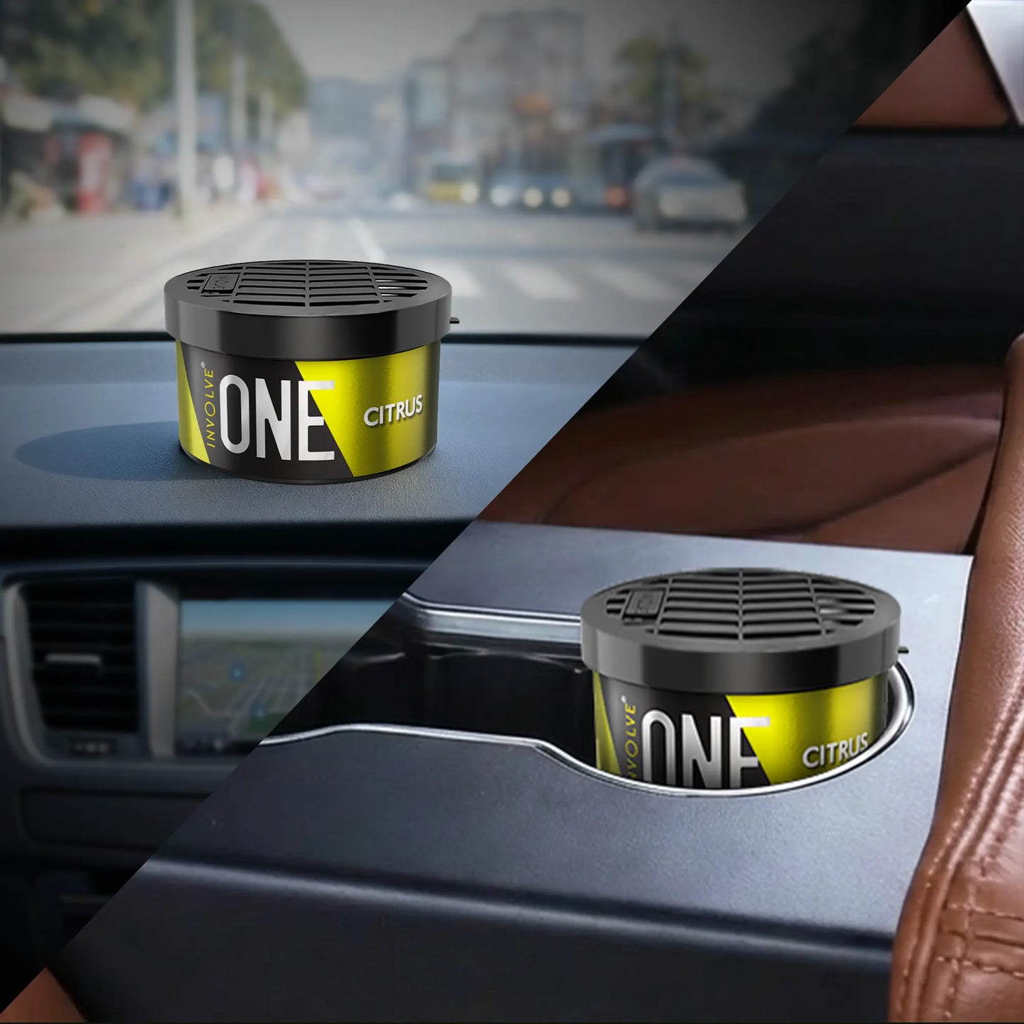 Involve® ONE - Citrus : Fiber Car Perfume (40 g)