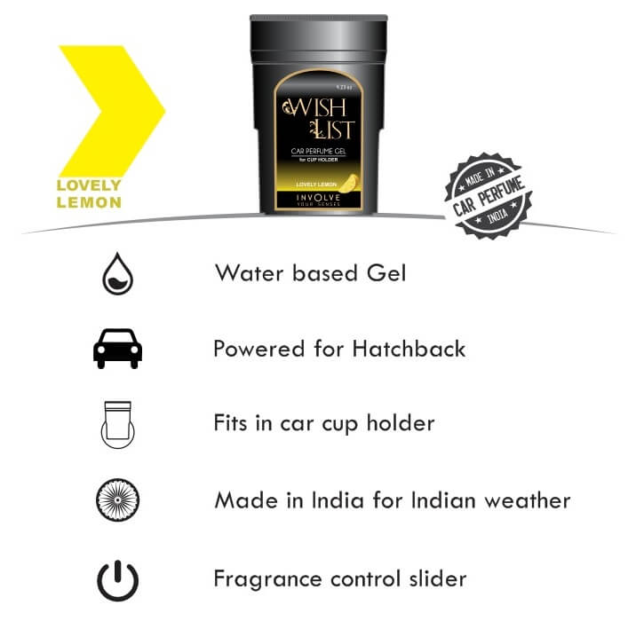 Involve® WishList - Lemon : Gel Car Freshener freeshipping - Involve Your Senses