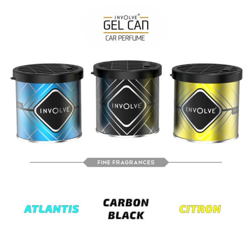 Involve® Gel Can - Carbon Black : Gel Air Freshener for Car freeshipping - Involve Your Senses