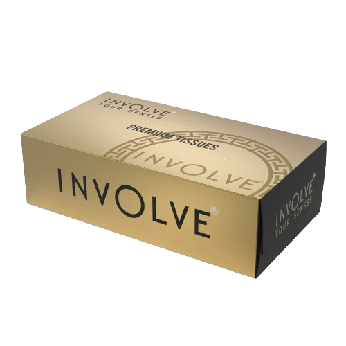 Involve® Premium Tissue Box : Gold