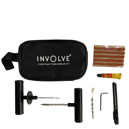 Involve Tubeless Tyre Metal Puncture Repair Kit: 8 in 1 Toolset for Car and Bike