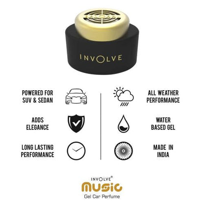 Involve® Music - Retro - Gel Car Fragrance freeshipping - Involve Your Senses