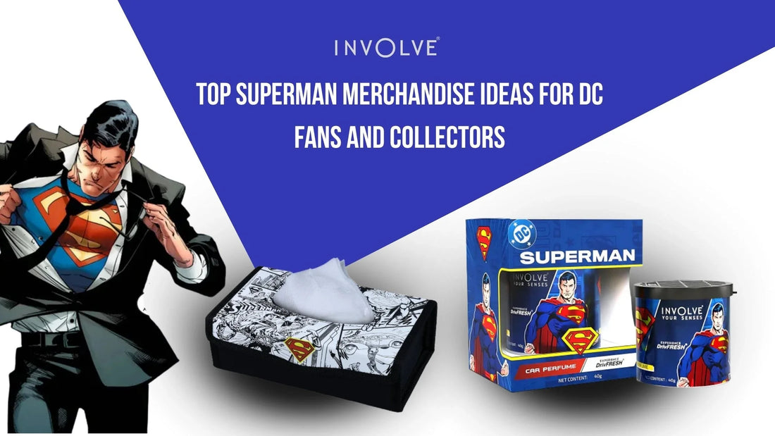 Superman Merchandise for Car Lover: Official DC Accessories by Involve ...
