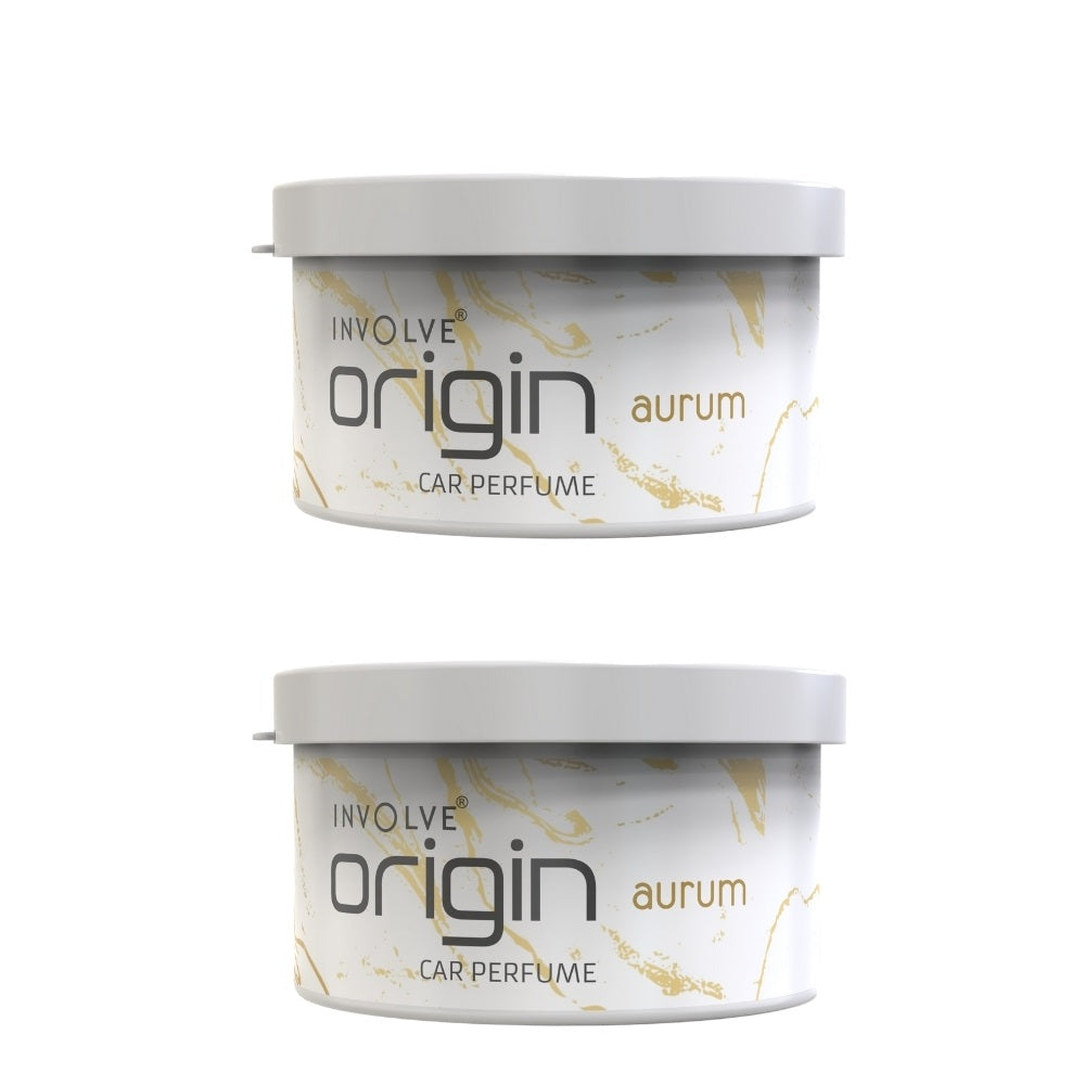 Involve Origin Aurum  -  Spill Proof Car Air Freshener Perfume (Pack of 2) (80g)