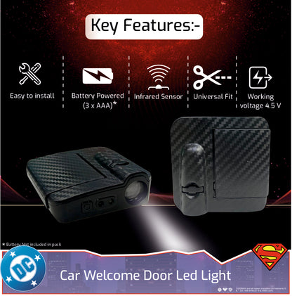 Batman Car Door Light from Warner Bros (Pack of 2)- OFFICIAL DC MERCHANDISE
