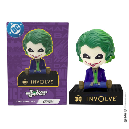 The Joker Character Fiber Car Perfume with OFFICIAL DC MERCHANDISE from Warner Bros (2 refills of 15 g)