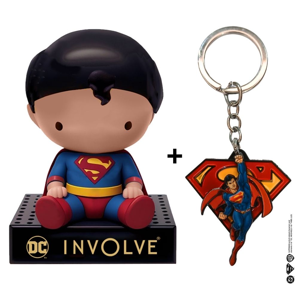 Superman Character Dashboard Car Perfume with Keychain - DC Official Merchandise from Warner Bros