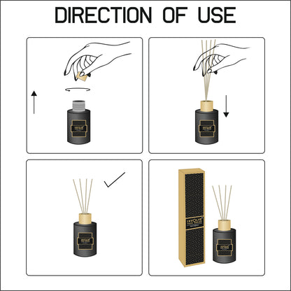 Involve Elegance Golden Glory and  Silver Shine Reed Diffuser Set