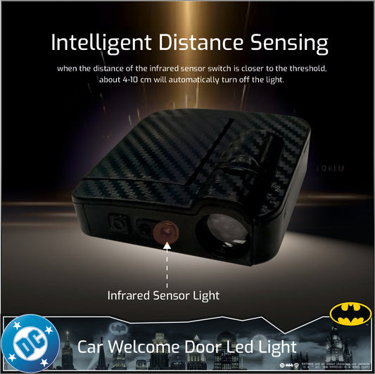 Batman Car Door Light from Warner Bros (Pack of 2)- OFFICIAL DC MERCHANDISE