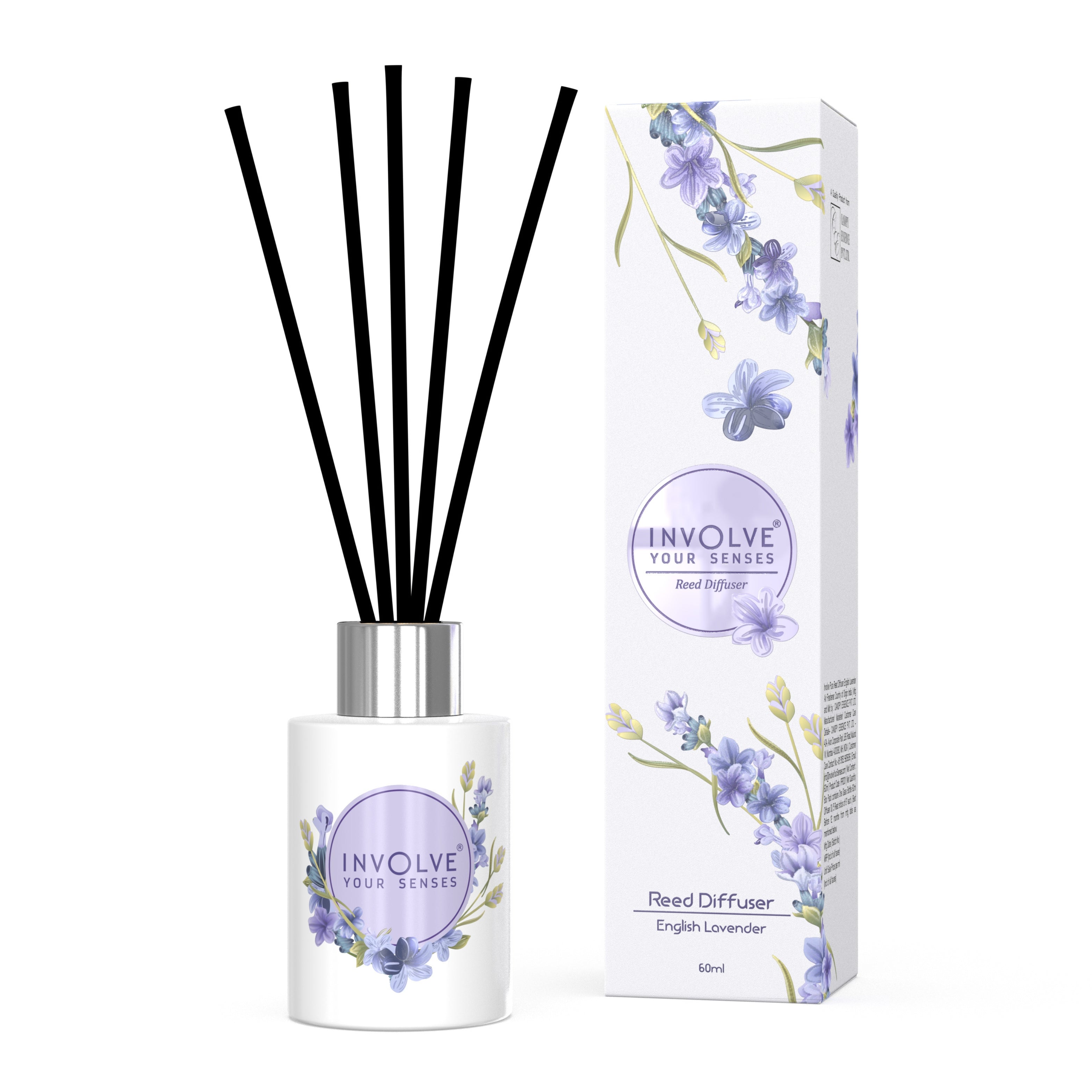 Involve® Pura English Lavender Reed Diffuser (60ml) – Involve Your Senses