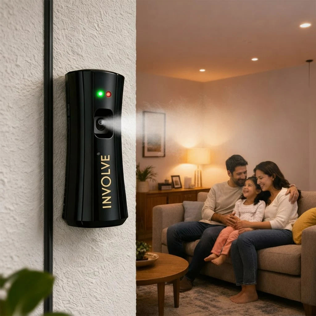 Involve Luxe Automatic Air Freshener Kit - Machine + Gravity Refill for Office