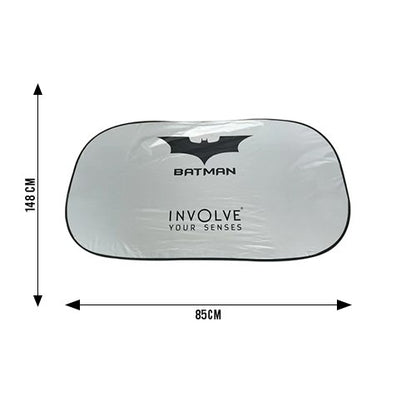 Car Windshield Sunshade with Folding for Front Window (Fits from Outside): Batman Official DC Merchandise