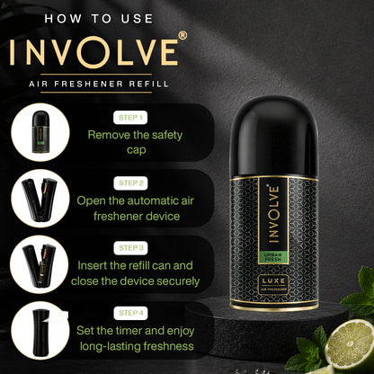 Involve Luxe Urban Fresh – Automatic Room Air Freshener Refill (225ml)
