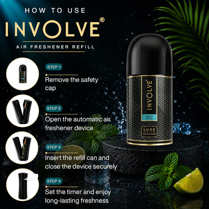 Involve Luxe Aqua Cool – Automatic Room Air Freshener Refill (225ml)