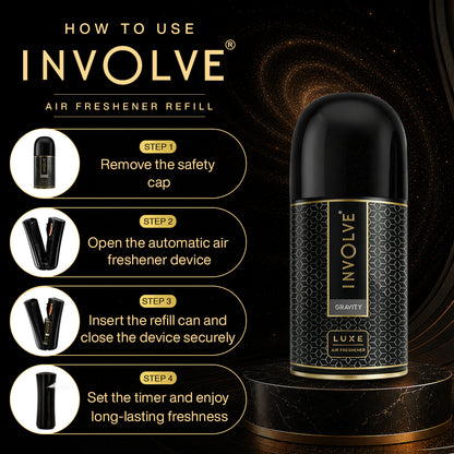 Involve Luxe Gravity – Automatic Room Air Freshener Refill (225ml)