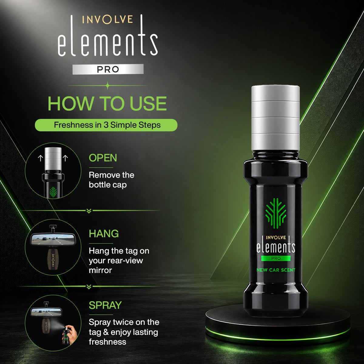 Involve Elements Pro- New Car Scent Air Perfume (30ml)