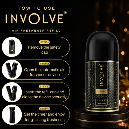 Involve Luxe Festiva – Automatic Room Air Freshener Refill (225ml)