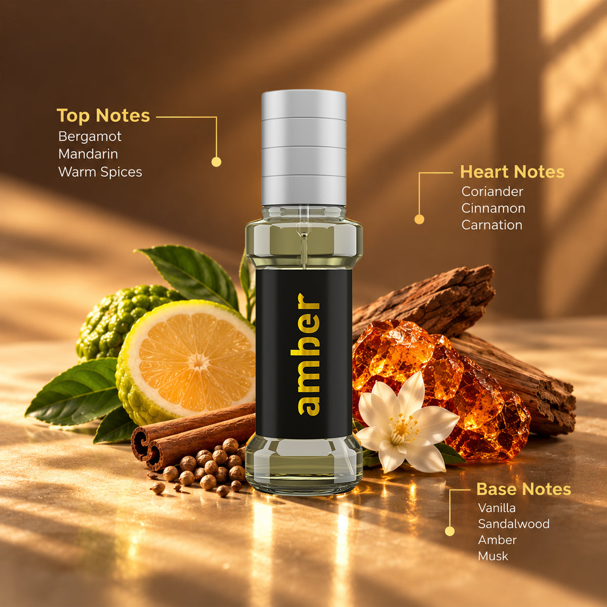 Involve® Elements - Amber : Spray Air Perfume (30ml)