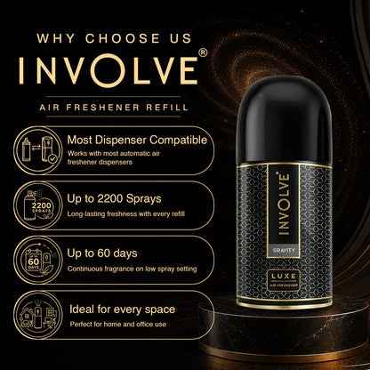 Involve Luxe Gravity – Automatic Room Air Freshener Refill (225ml)