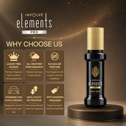 Involve® Elements PRO Gold Dust Air Perfume (30ml)