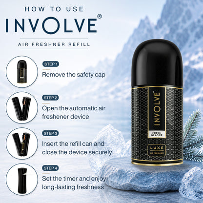 Involve Luxe Fresh Glacier – Automatic Room Air Freshener Refill (225ml)