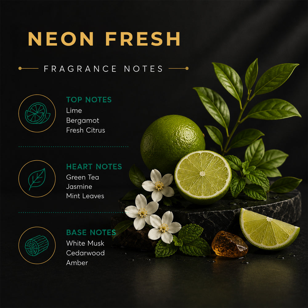 Involve Luxe Neon Fresh Room Freshener 200ml | Long Lasting Room Freshener Fresh Fragrance for Home & Office
