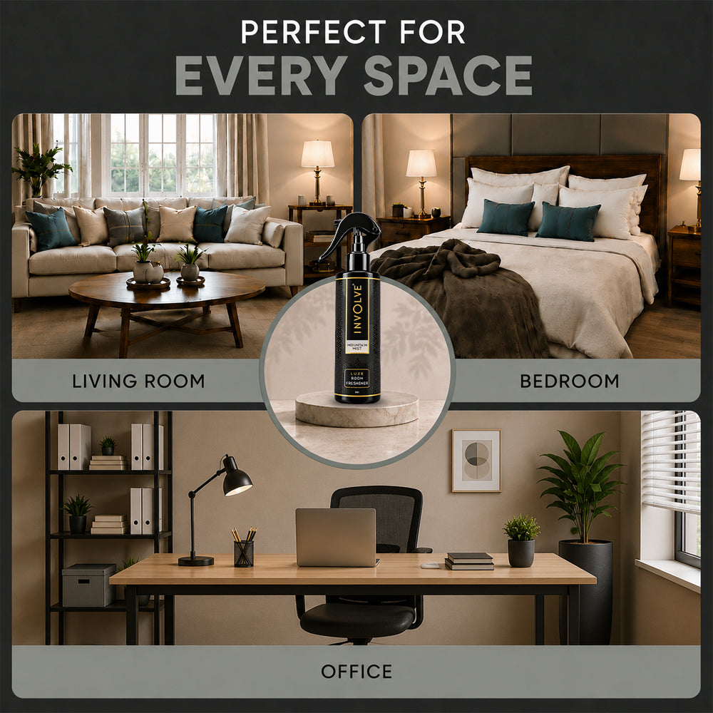 Involve Luxe Mountain Mist Room Freshener 200ml | Long Lasting Room Freshener Fresh Fragrance for Home & Office