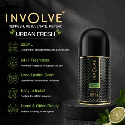 Involve Luxe Urban Fresh – Automatic Room Air Freshener Refill (225ml)