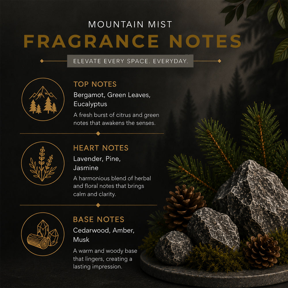 Involve Luxe Mountain Mist Room Freshener 200ml | Long Lasting Room Freshener Fresh Fragrance for Home & Office