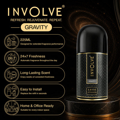 Involve Luxe Gravity – Automatic Room Air Freshener Refill (225ml)