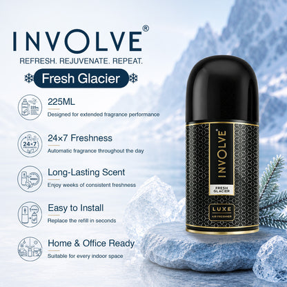 Involve Luxe Fresh Glacier – Automatic Room Air Freshener Refill (225ml)