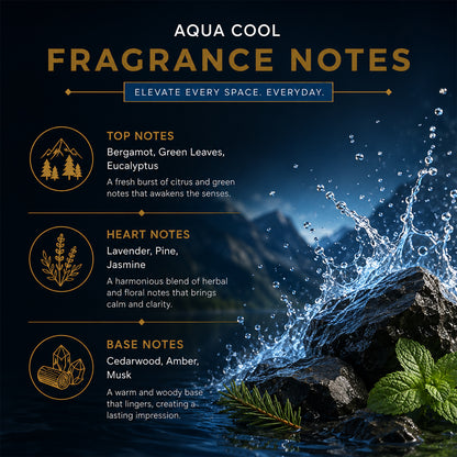 Involve Luxe Aqua Cool Room Freshener 200ml | Long Lasting Room Freshener Fresh Fragrance for Home & Office