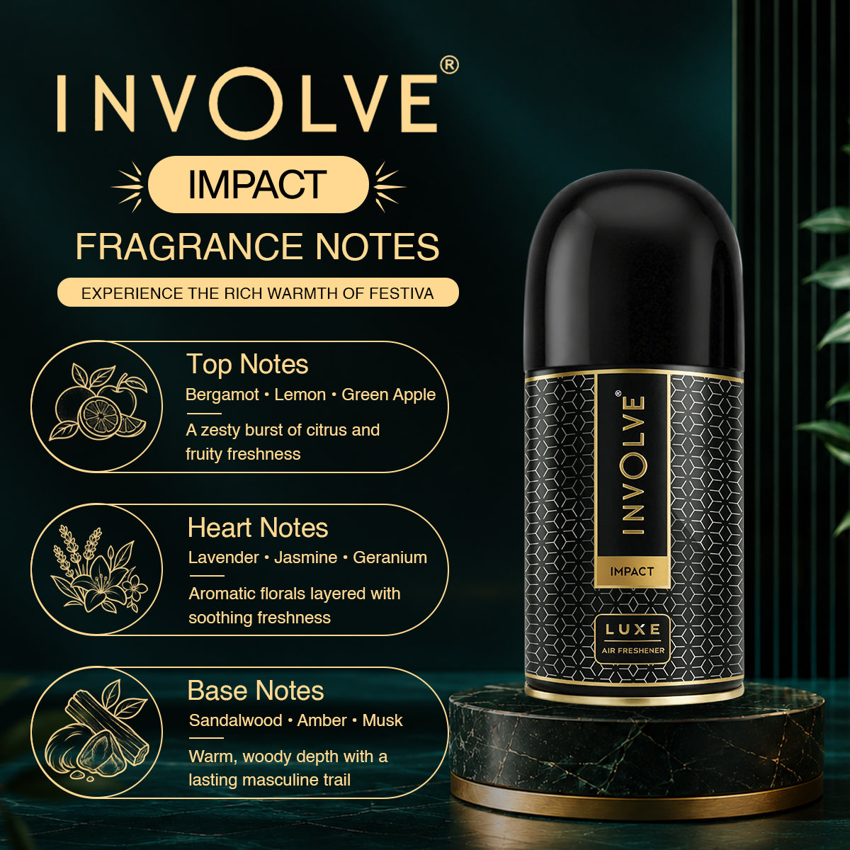 Involve Luxe Impact – Automatic Room Air Freshener Refill (225ml)