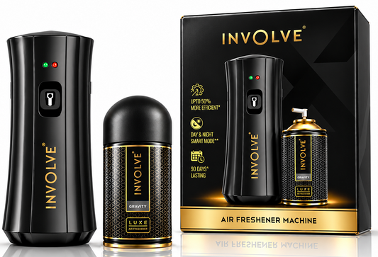Involve Luxe Automatic Air Freshener Kit - Machine + Gravity Refill for Office